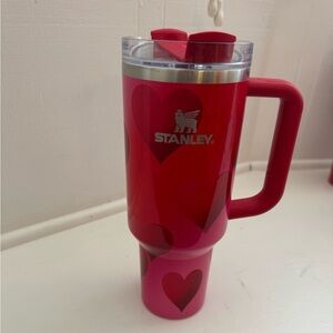 Stanley Red and Pink Heart Mug